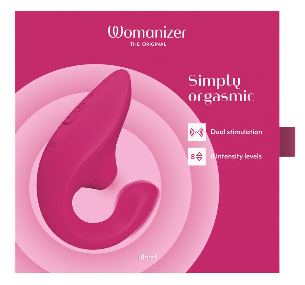 Womanizer Blend · stimulátor klitorisu a bodu G · růžová