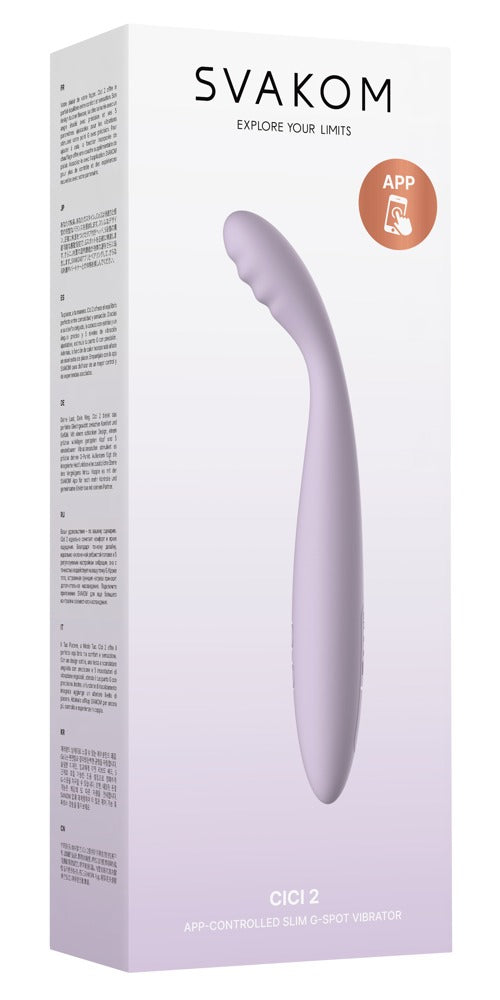 Svakom Cici 2 · flexibilní vibrátor na bod G, pastelová lila