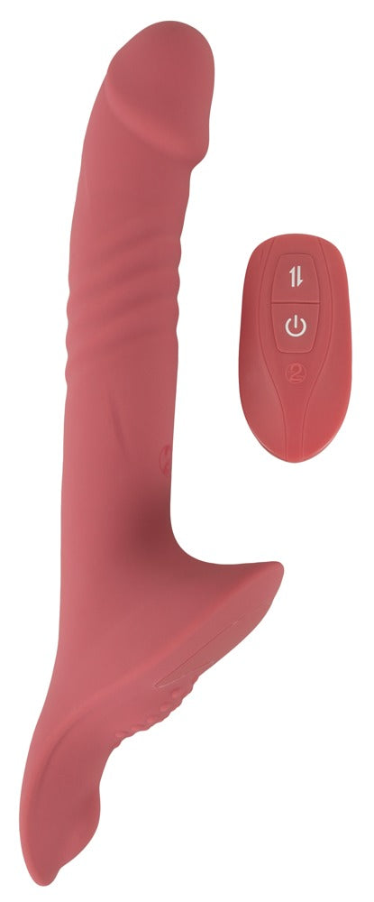You2Toys Your Strap-On Vibrator Pink · přirážecí vibrátor s tangy a ovladačem