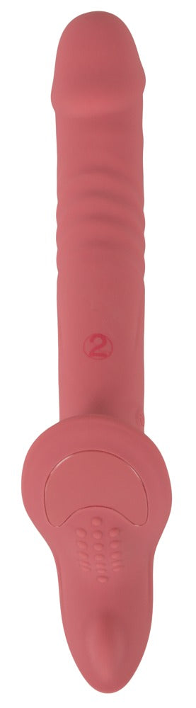 You2Toys Your Strap-On Vibrator Pink · přirážecí vibrátor s tangy a ovladačem