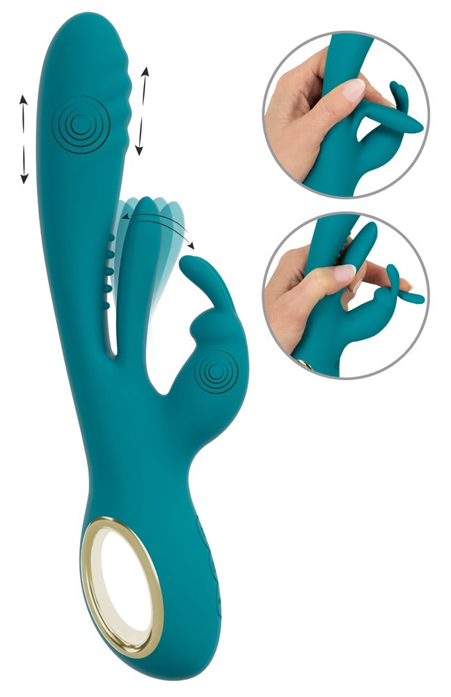 Sweet Smile Rabbit Vibrator with Thrust · rabbit vibrátor s přirážením a stimulací bodu G
