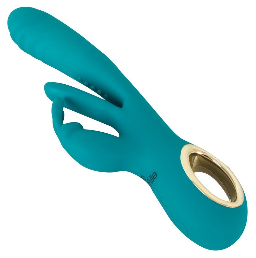 Sweet Smile Rabbit Vibrator with Thrust · rabbit vibrátor s přirážením a stimulací bodu G