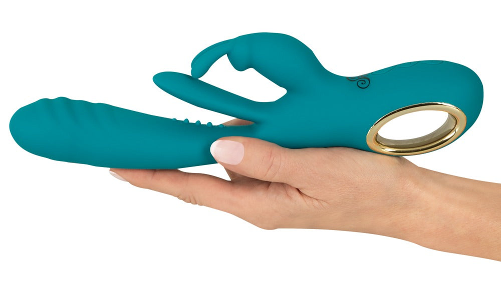 Sweet Smile Rabbit Vibrator with Thrust · rabbit vibrátor s přirážením a stimulací bodu G