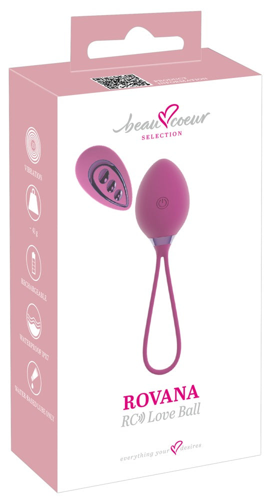 beau coeur Rovana RC Love Ball · vibrační venušina kulička s dálkovým ovladačem