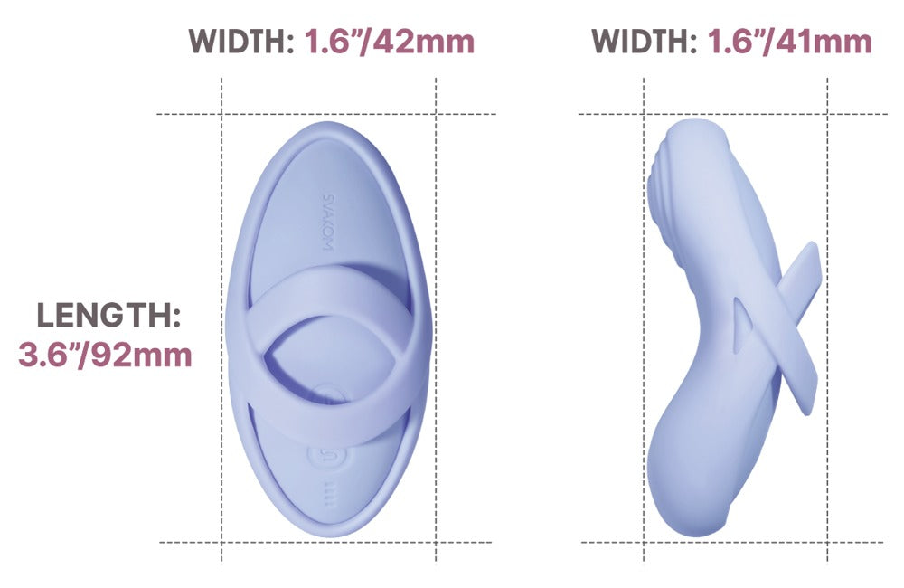 SVAKOM Echo 2 · ohebný vibrátor na prst · nebesky modrá