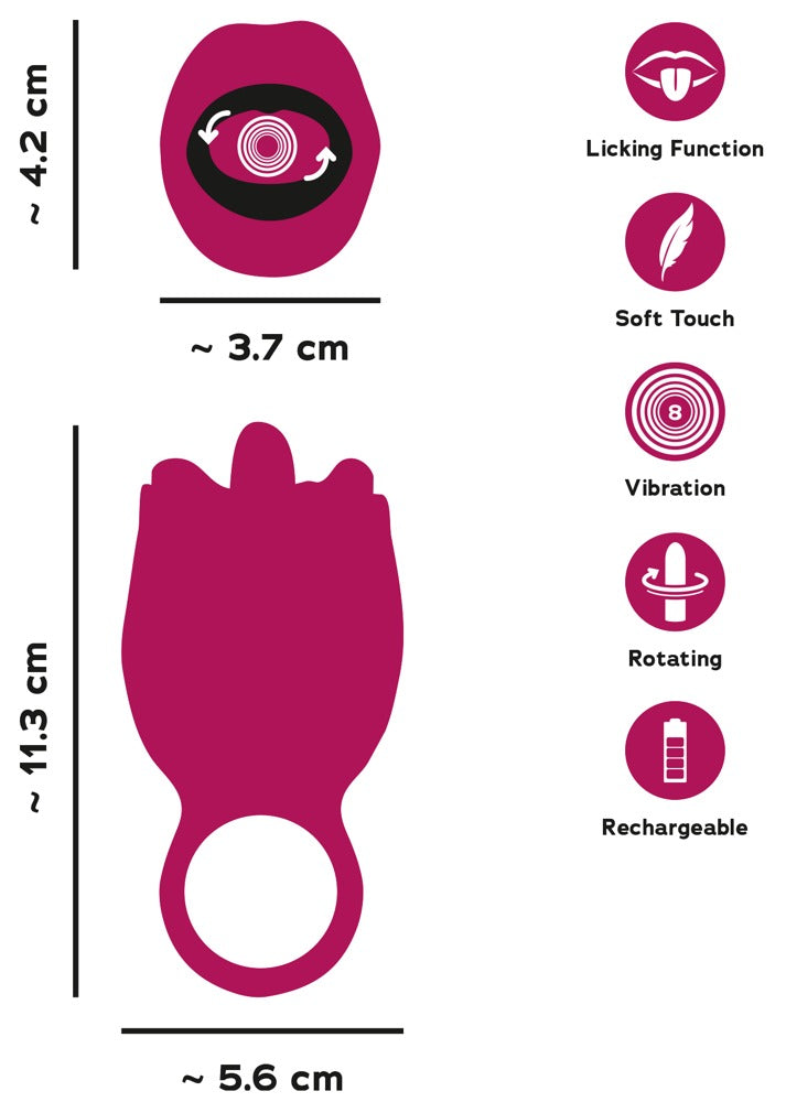You2Toys Oral Fun Tongue Vibrator · vibrátor s otáčivým jazýčkem