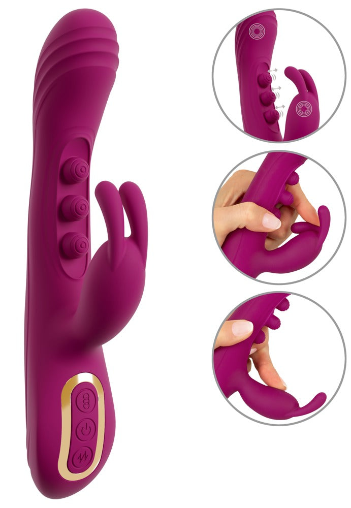 Javida 2 Function Vibrator Squirting · rabbit vibrátor s poklepem na bod G