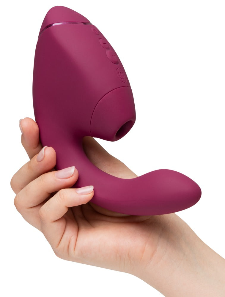 Womanizer Next Duo · duální stimulátor klitorisu a bodu G, starorůžová