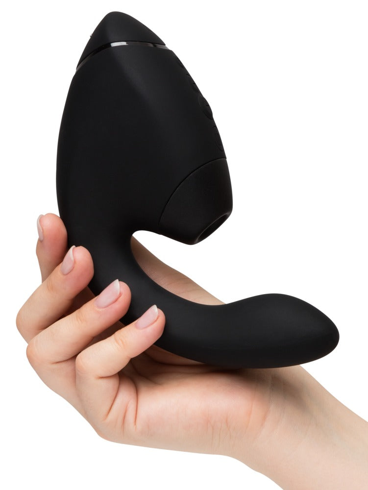 Womanizer Next Duo · duální stimulátor klitorisu a bodu G, černá