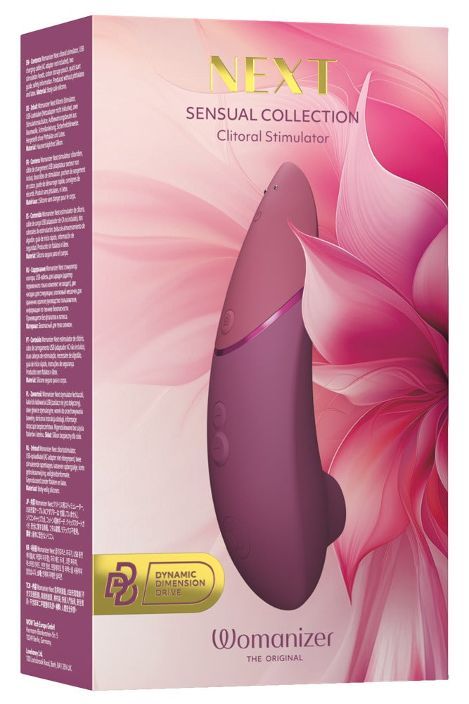 Womanizer Next · tlakový stimulátor klitorisu, starorůžová