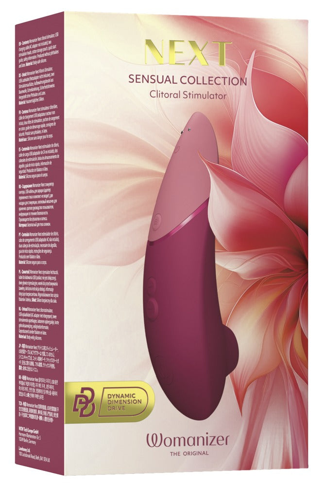 Womanizer Next · tlakový stimulátor klitorisu, bordó