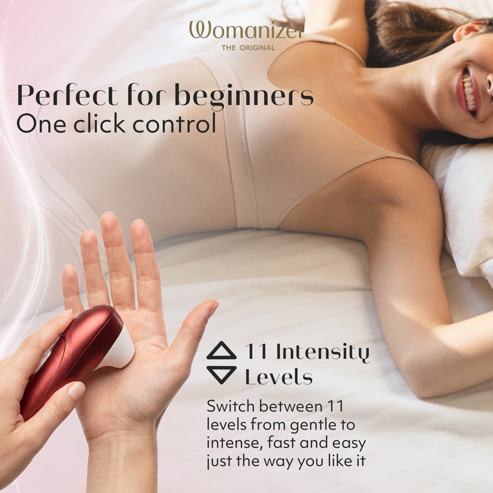 Womanizer Pro · tlakový stimulátor klitorisu, červená