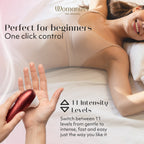 Womanizer Pro · tlakový stimulátor klitorisu, červená