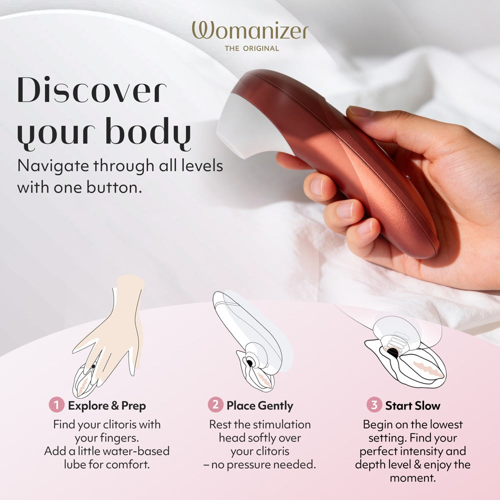 Womanizer Pro · tlakový stimulátor klitorisu, červená