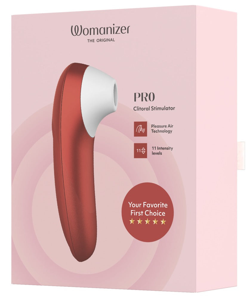 Womanizer Pro · tlakový stimulátor klitorisu, červená