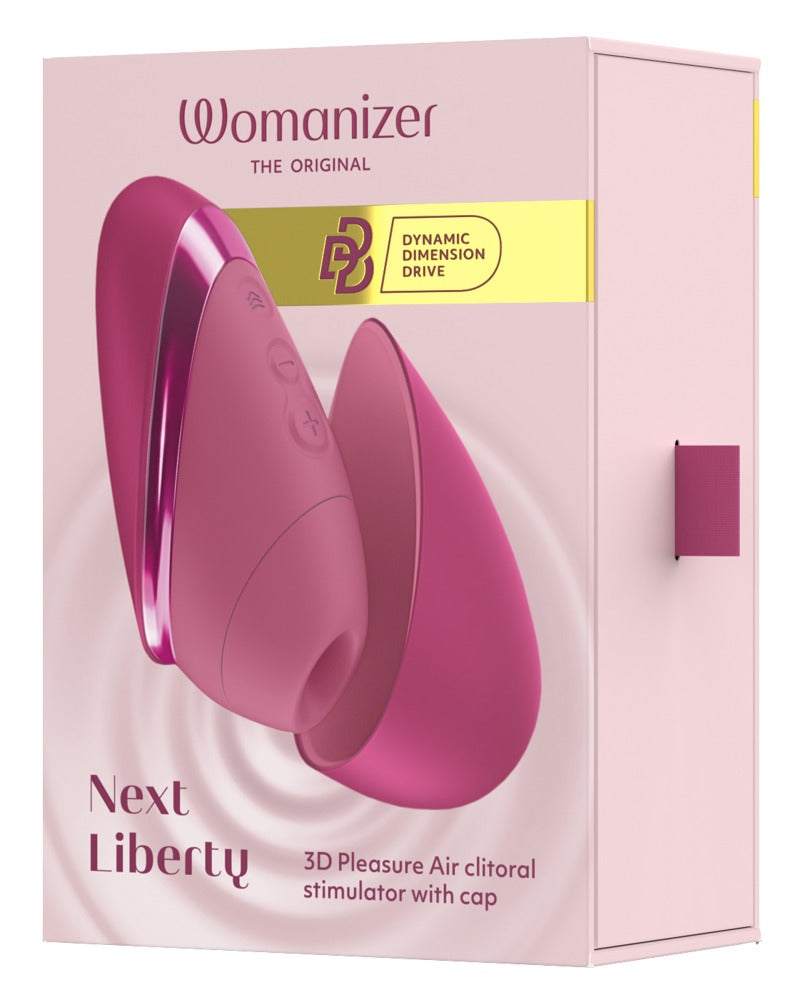 Womanizer Next Liberty · tlakový stimulátor klitorisu, růžová