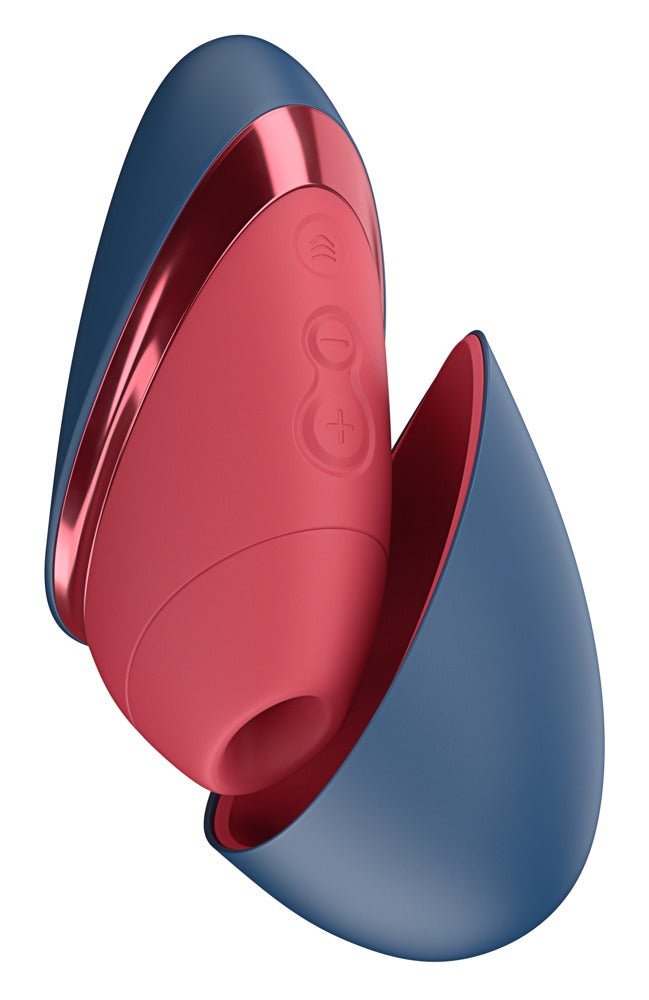 Womanizer Next Liberty · tlakový stimulátor klitorisu, červená a modrá