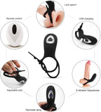 B-Series Cute Adjustable Double Cockring · dvojitý vibrační kroužek s ovladačem