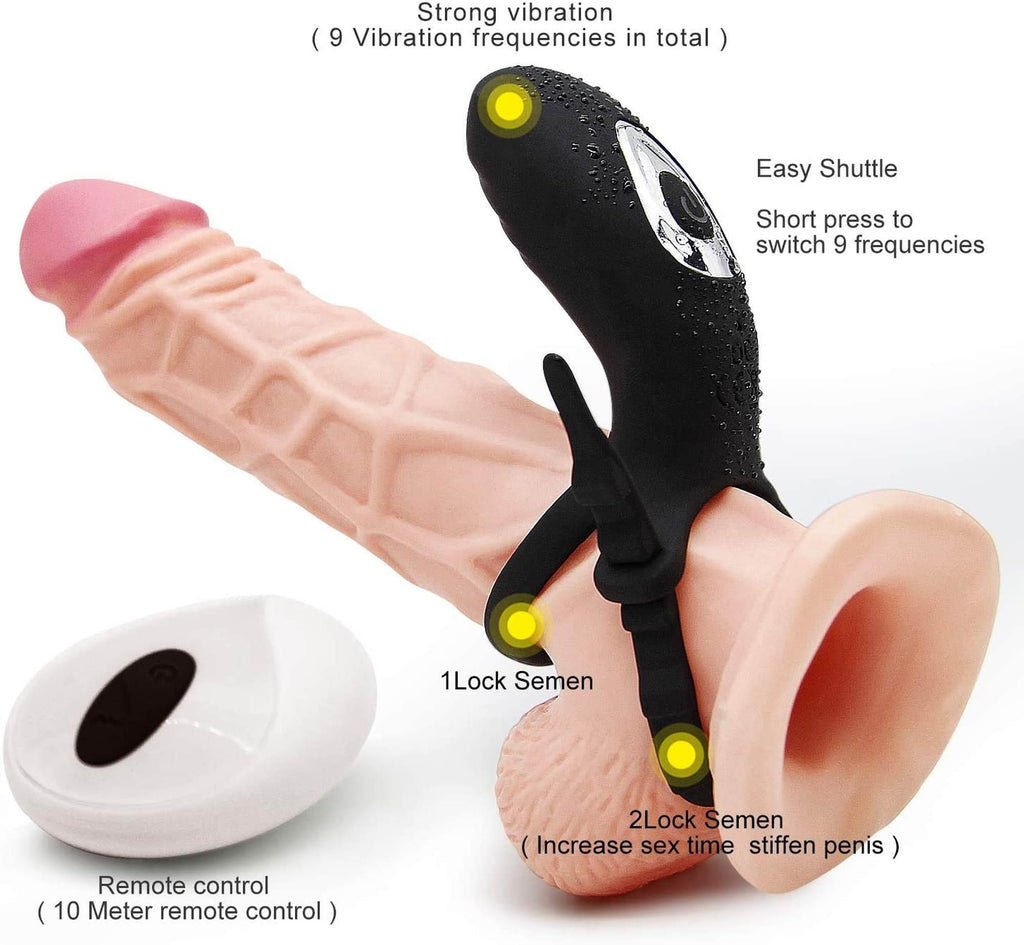 B-Series Cute Adjustable Double Cockring · dvojitý vibrační kroužek s ovladačem