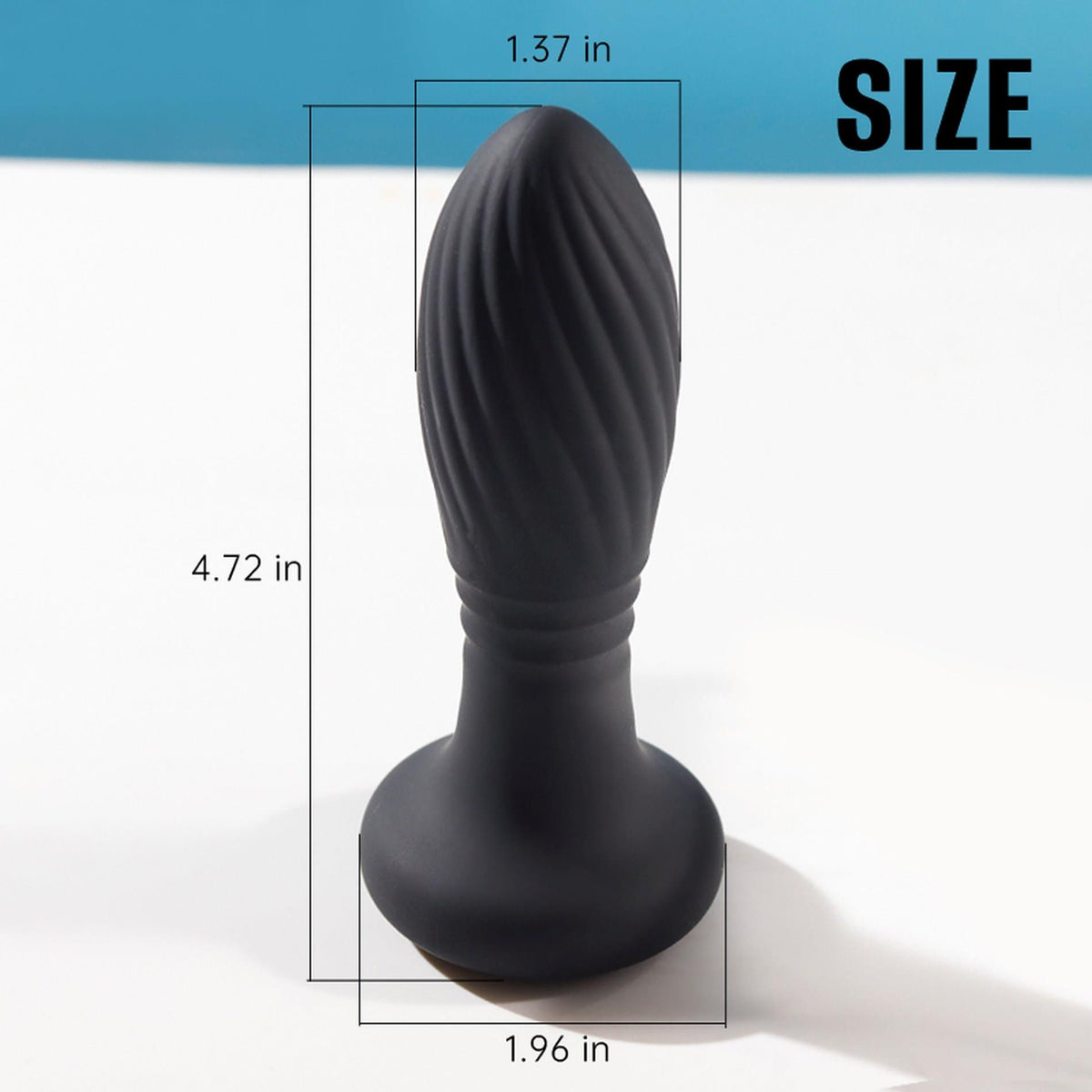 Lighting Anal Plug · vibrační kolík s přirážením, LED světlem a dálkovým ovládáním