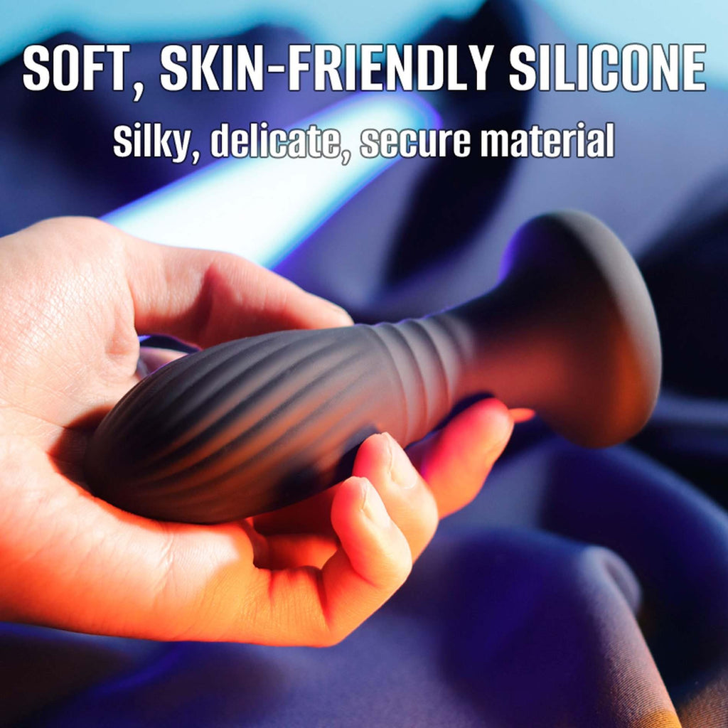 Lighting Anal Plug · vibrační kolík s přirážením, LED světlem a dálkovým ovládáním