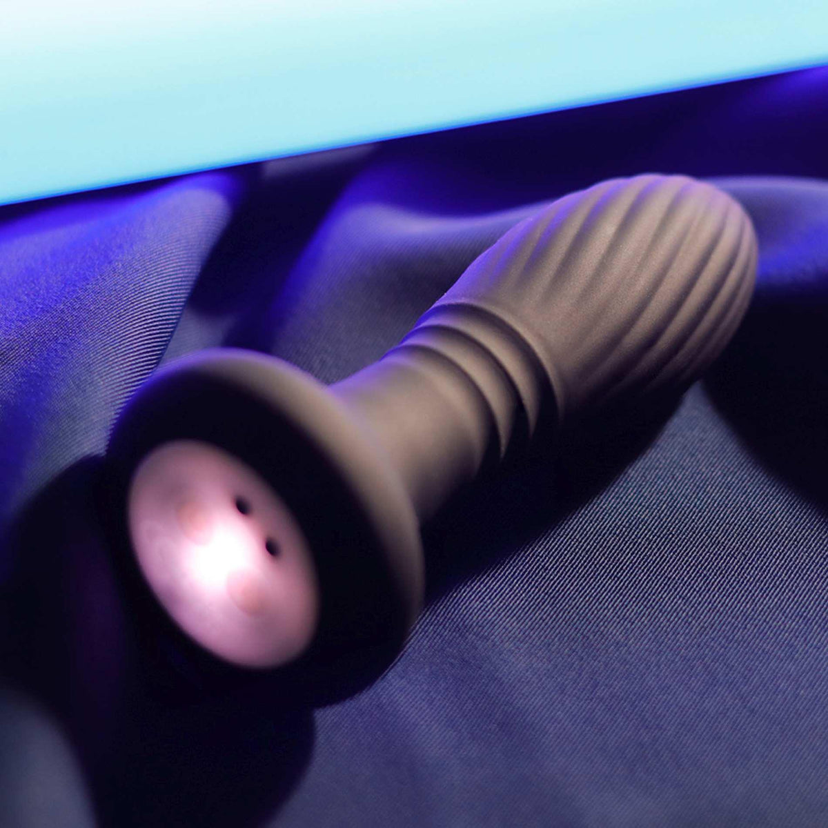 Lighting Anal Plug · vibrační kolík s přirážením, LED světlem a dálkovým ovládáním