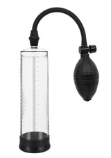 B-Series Power Powerpump · ruční vakuová pumpa pro muže · černo-průhledná