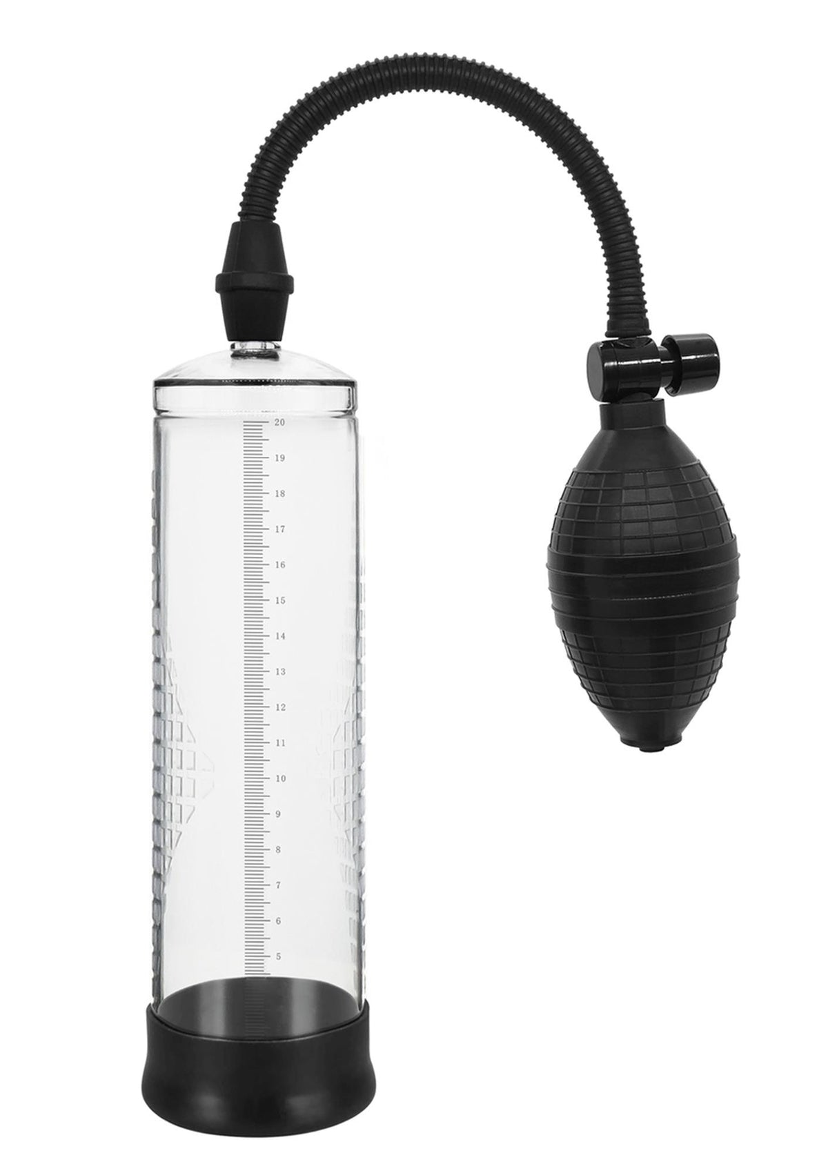 B-Series Power Powerpump · ruční vakuová pumpa pro muže · černo-průhledná
