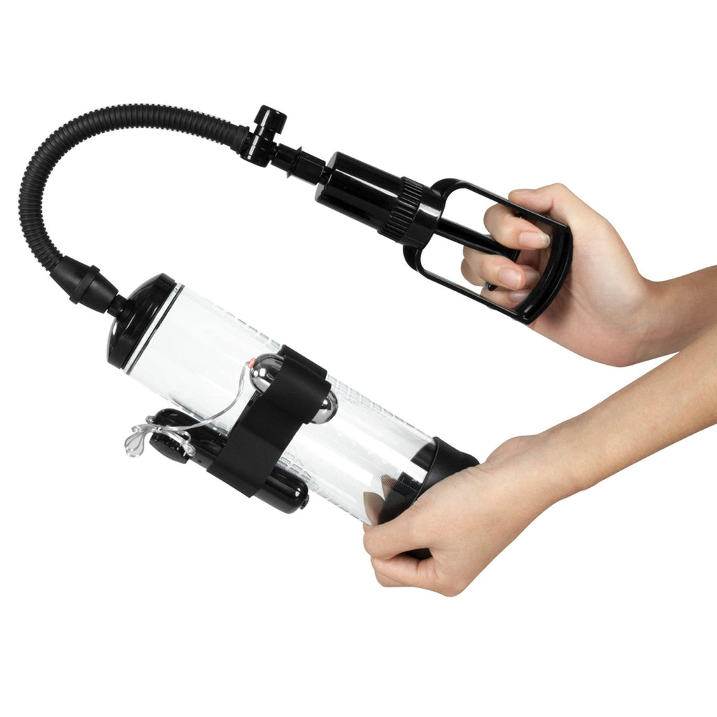 B-Series Power Powerpump MAX Vibrating · vakuová pumpa s vibrací, černá