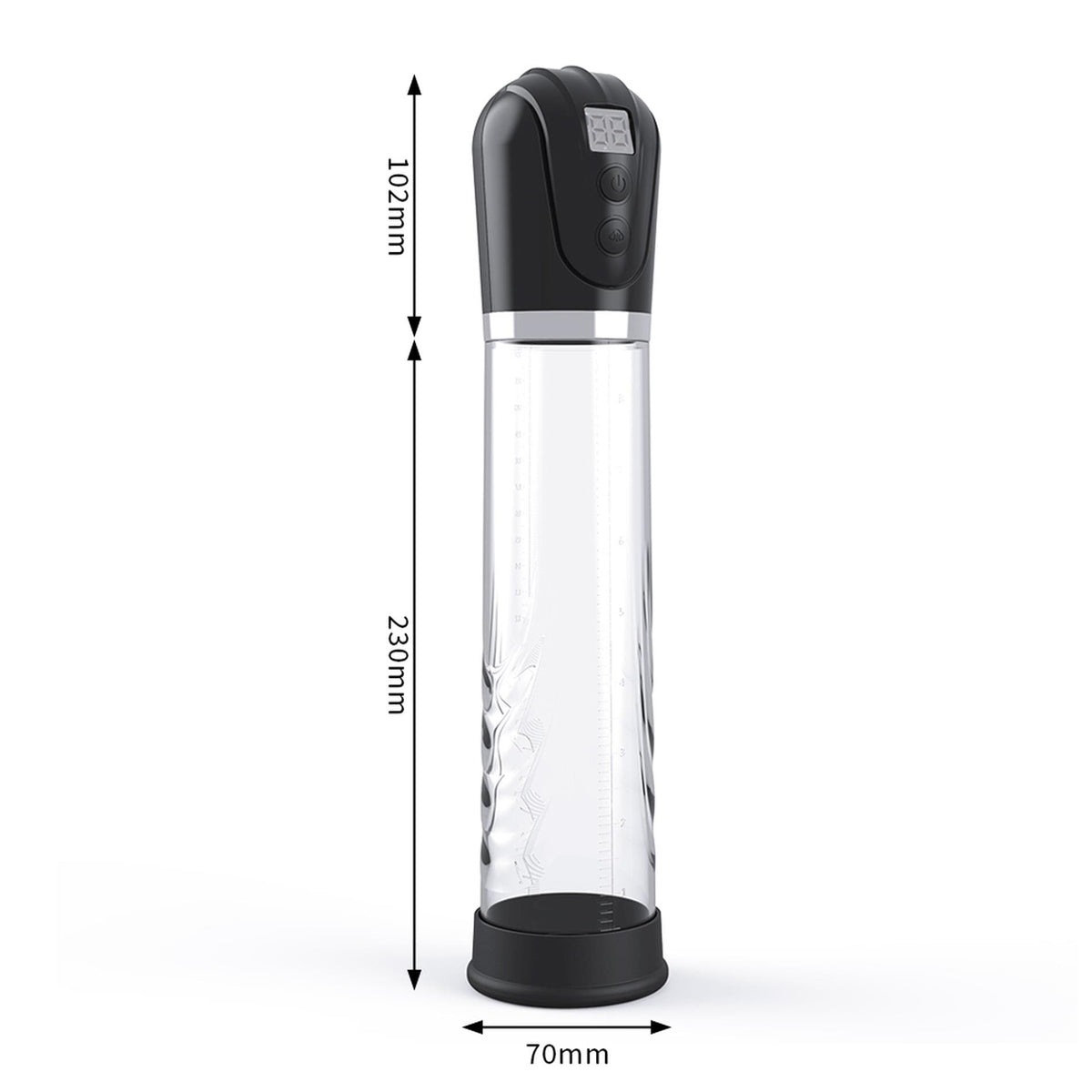 Automatická vakuová pumpa Premium · LCD displej, dobíjecí, 4 stupně sání