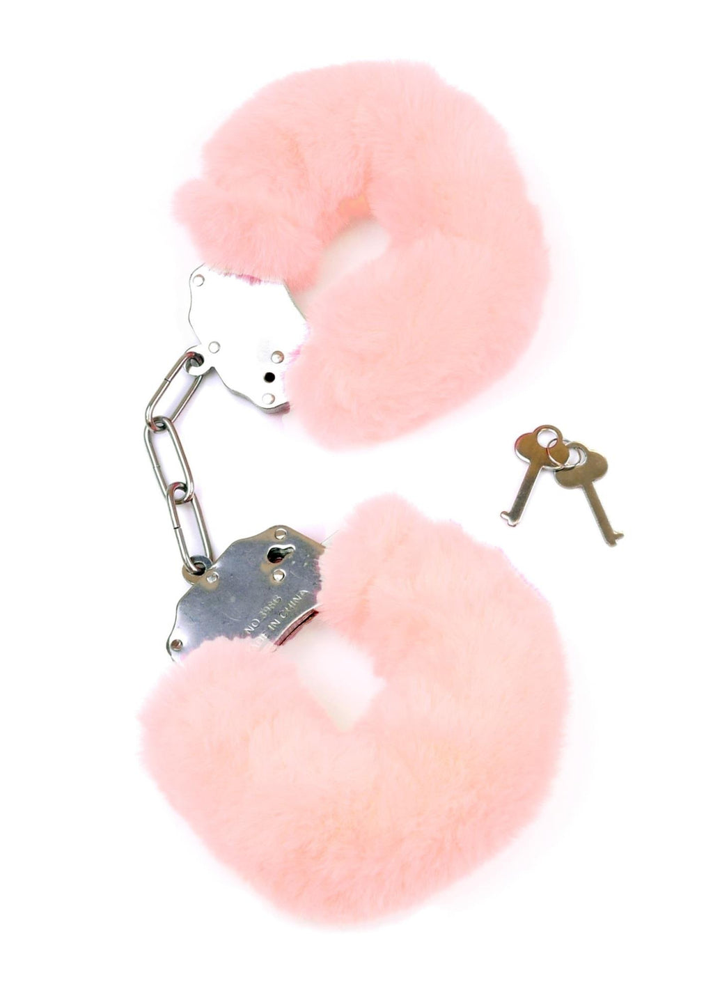 Fetish B-Series Furry Cuffs · plyšová pouta, světle růžová