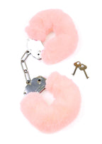Fetish B-Series Furry Cuffs · plyšová pouta, světle růžová