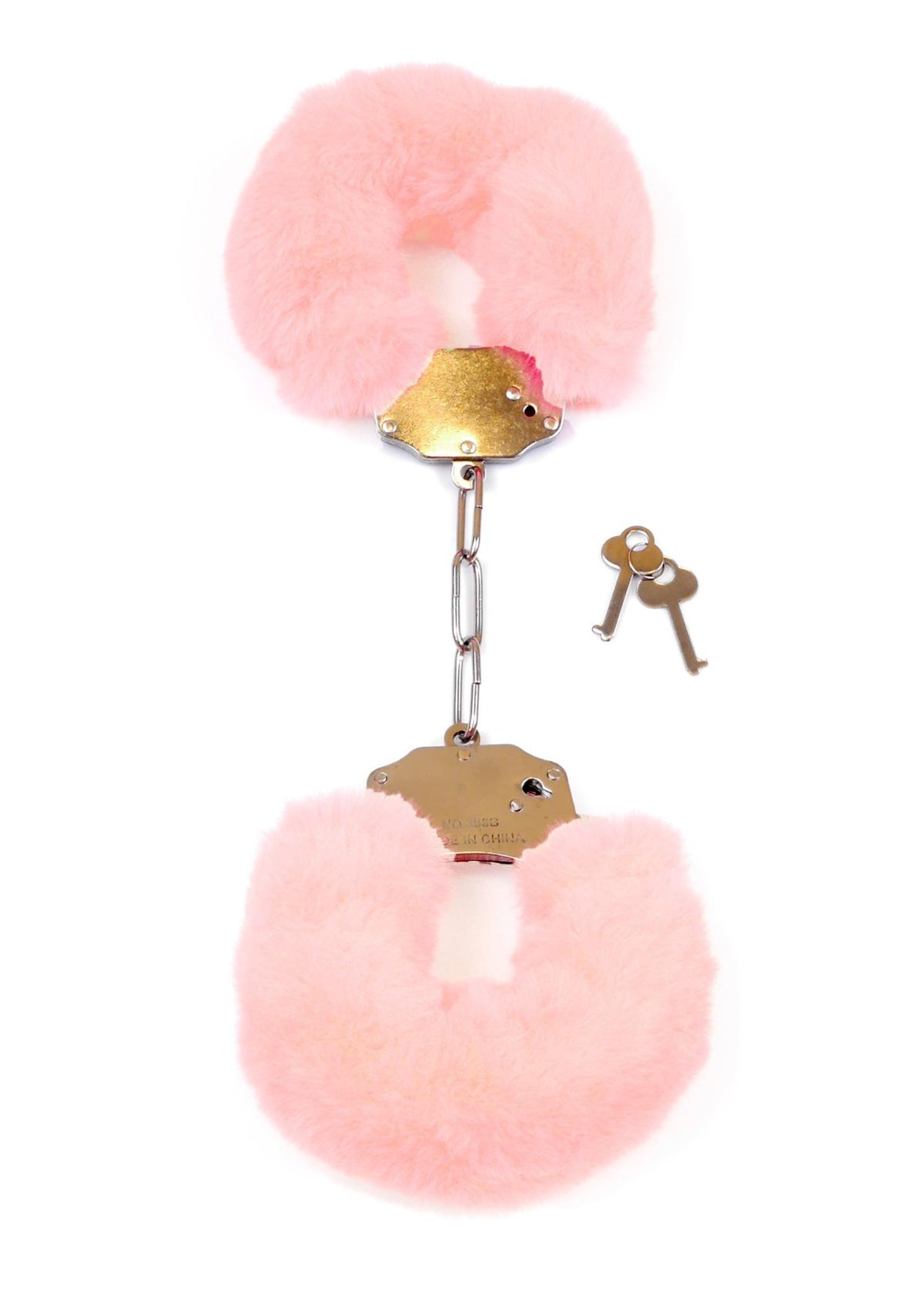 Fetish B-Series Furry Cuffs · plyšová pouta, světle růžová