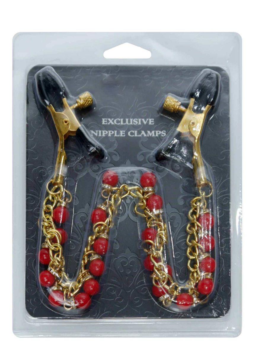 Fetish B Series Exclusive Nipple Clamps No. 15 · svorky na bradavky s řetízkem