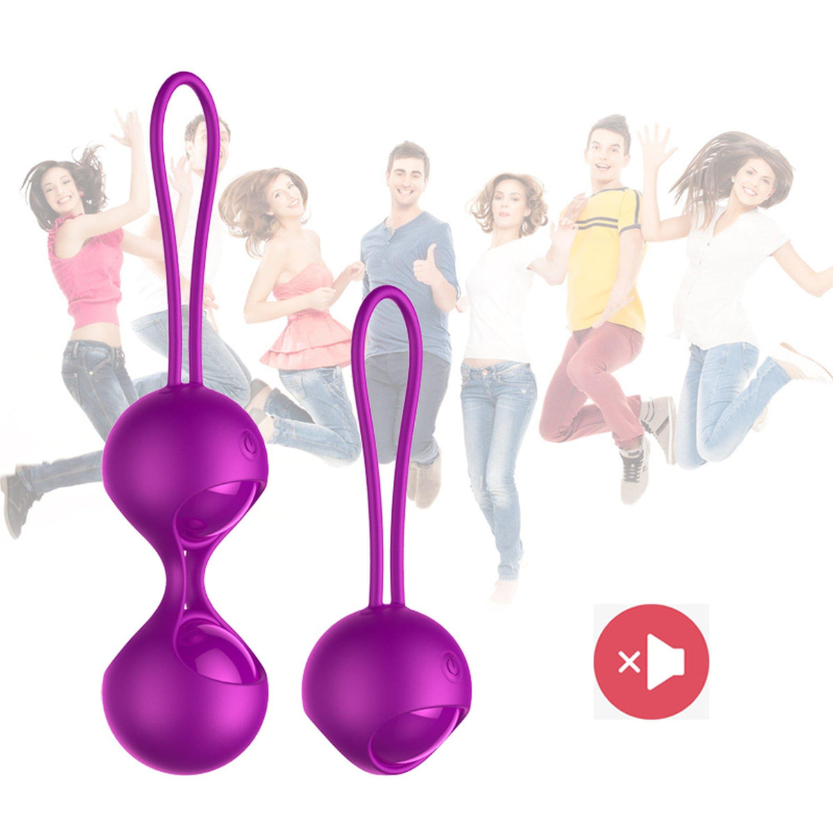 B-Series Fox Vibrating Kegel Balls Set · venušiny kuličky s dálkovým ovládáním (3 ks)