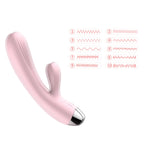 Wibrator- B -  Series, Silicone Vibrator Pink USB 10 Function / Heating