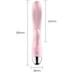 Wibrator- B -  Series, Silicone Vibrator Pink USB 10 Function / Heating