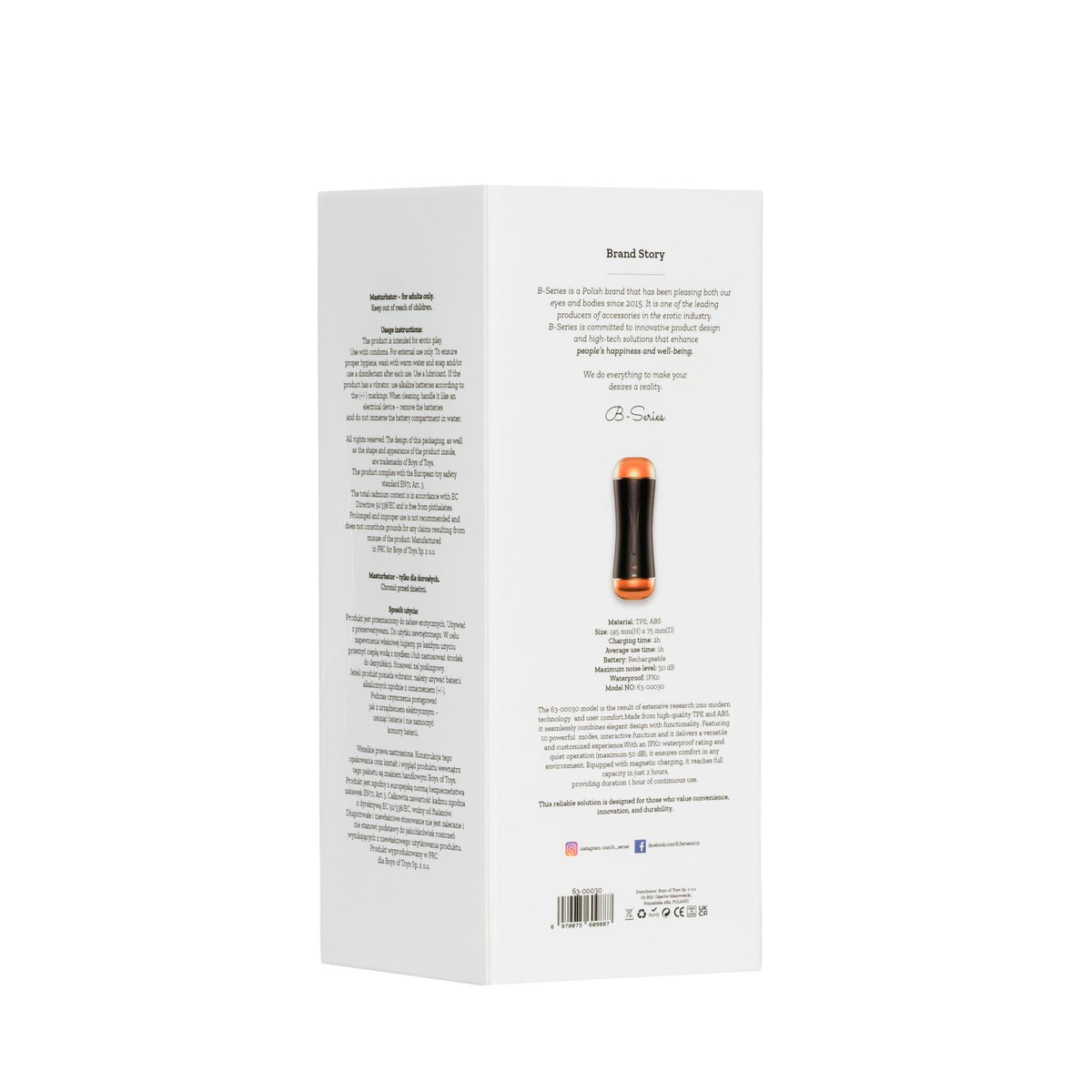 B-Series Fox Vibrating Masturbation · oboustranný vibrační masturbátor