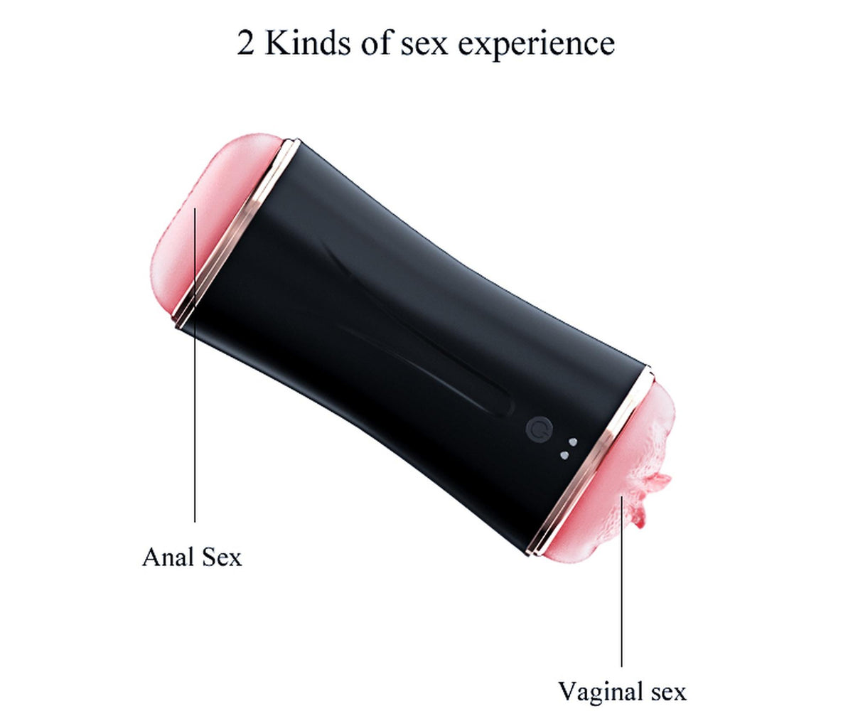 B-Series Fox Masturbation Cup · oboustranný masturbátor s vibracemi