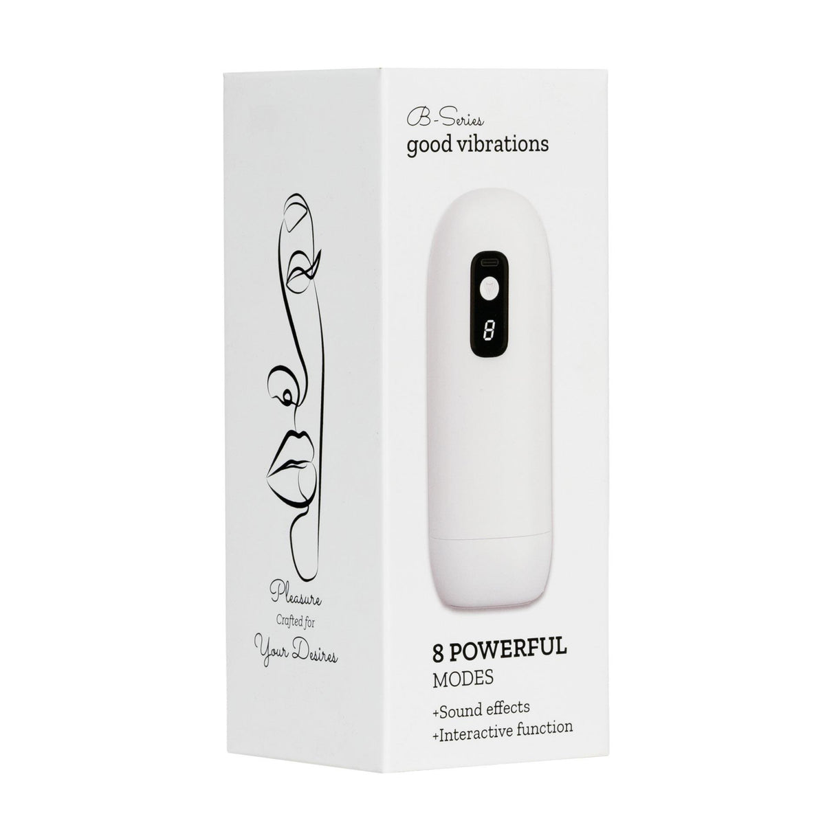 Masturbator- USB Rechargeable, 8 vibration functions