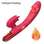 B Series Fox Silicone Vibrator · silikonový vibrátor s jazyčkem a vyhříváním