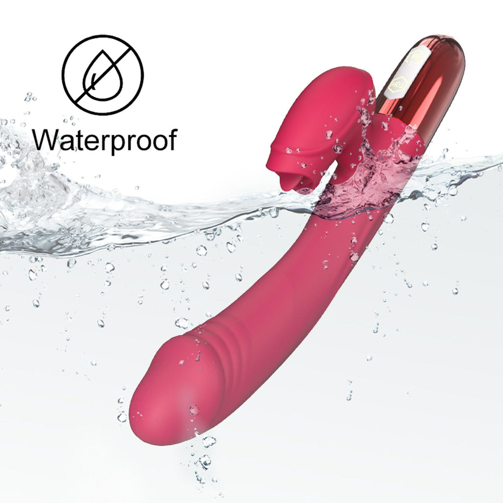 B Series Fox Silicone Vibrator · silikonový vibrátor s jazyčkem a vyhříváním