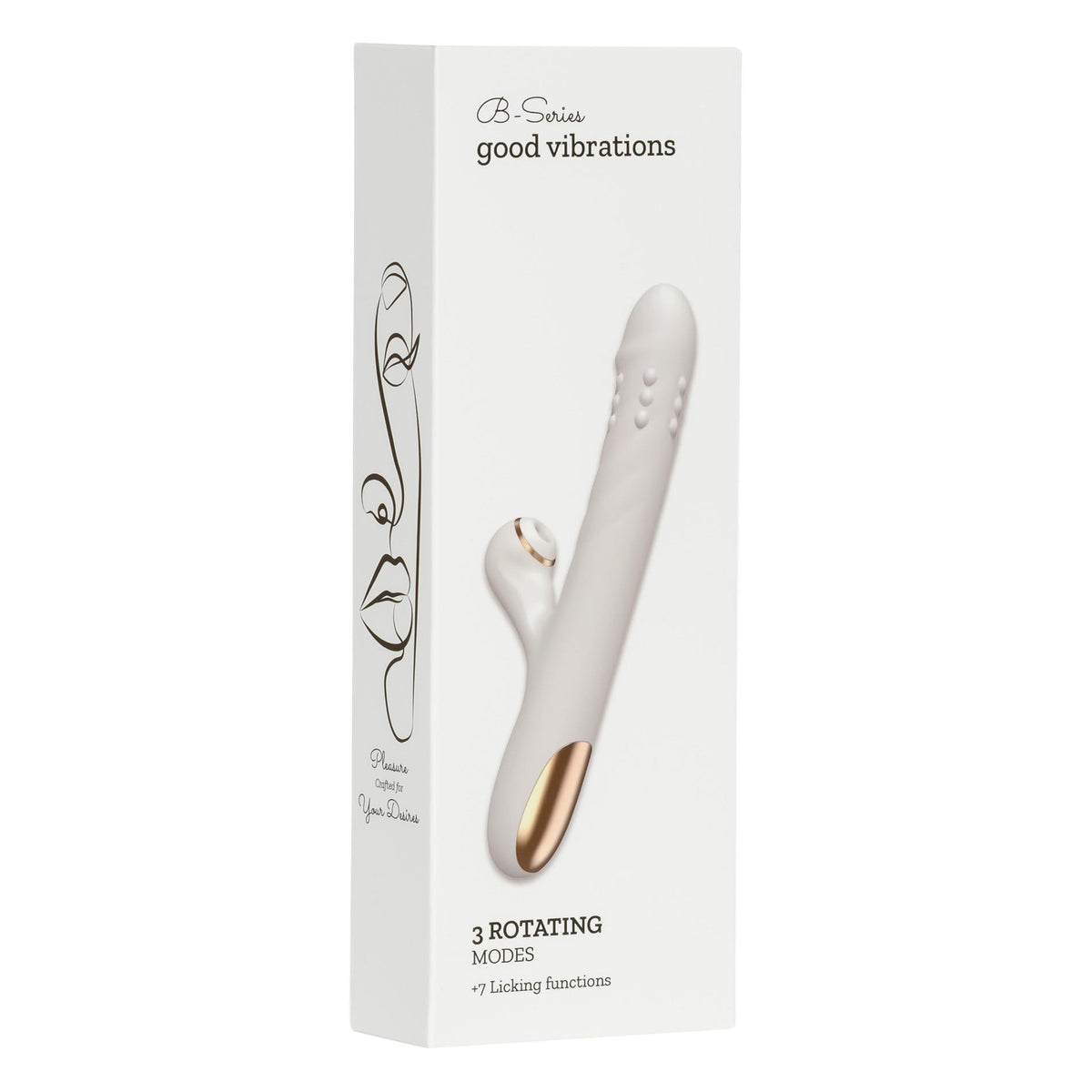 Silicone Vibrator - 3 rotating functions and 7 licking functions