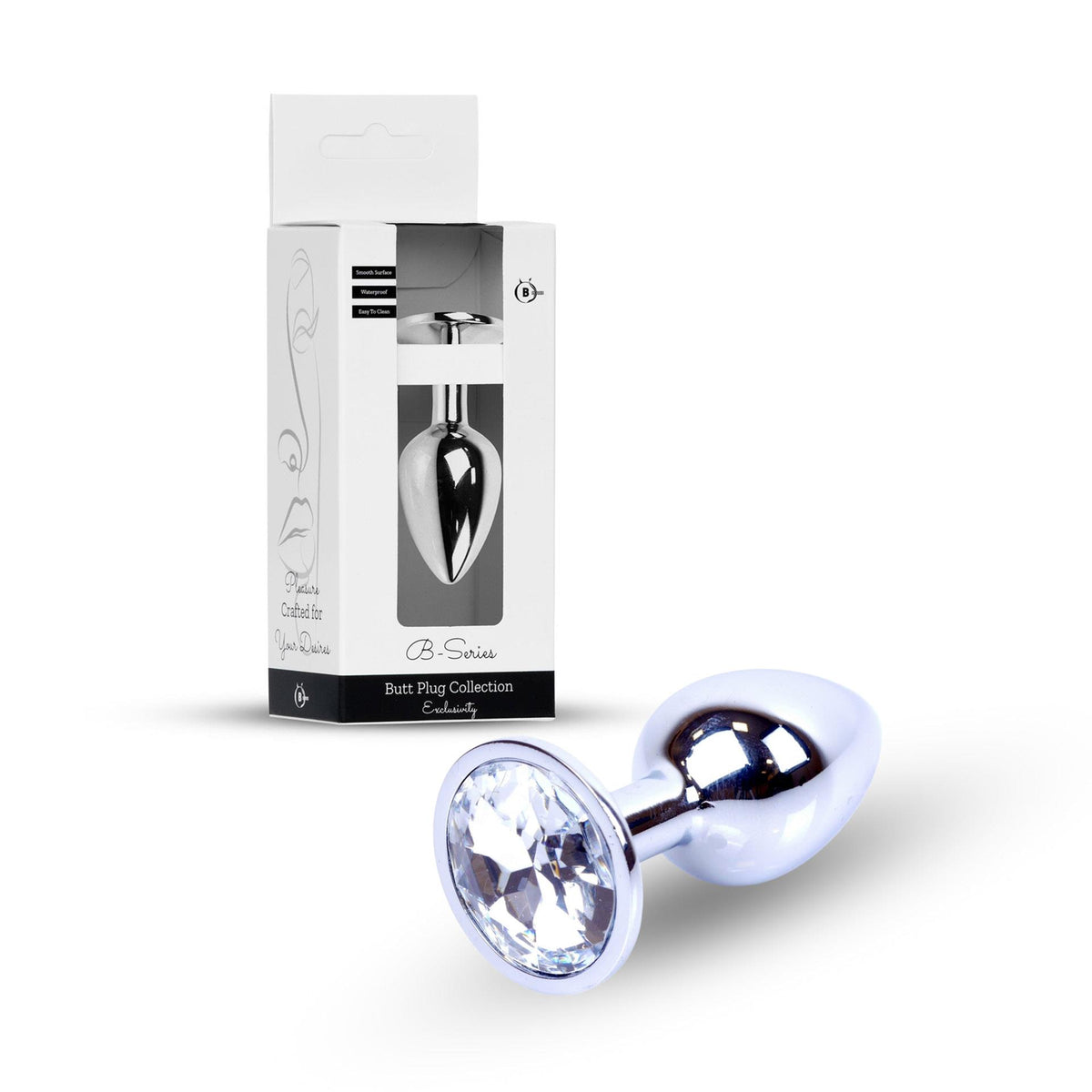 Plug-Jewellery Silver PLUG- Clear