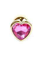 Plug-Jewellery Gold  Heart PLUG- Pink