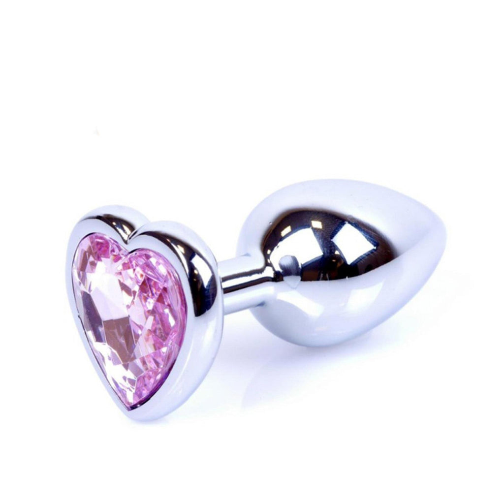 Plug-Jewellery Silver  Heart PLUG- Rose