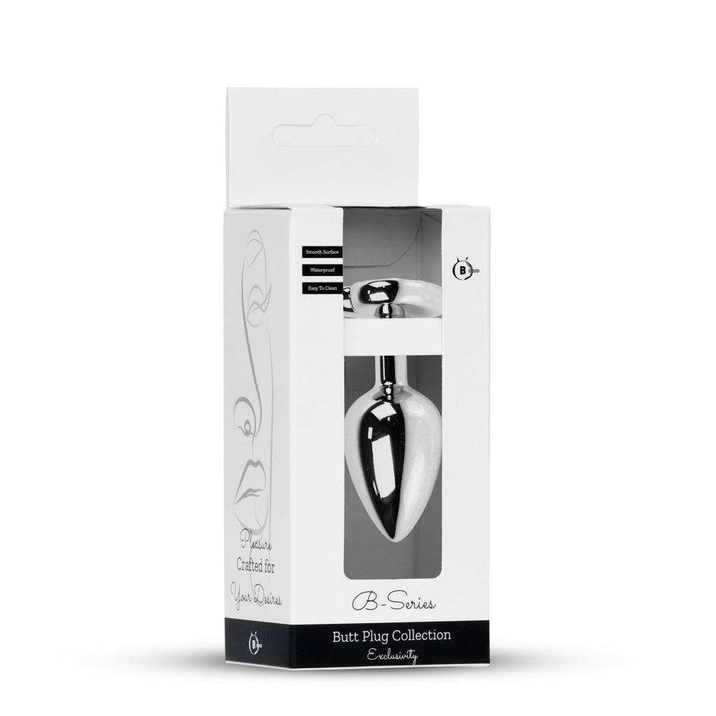 Plug-Jewellery Silver  Heart PLUG- Rose