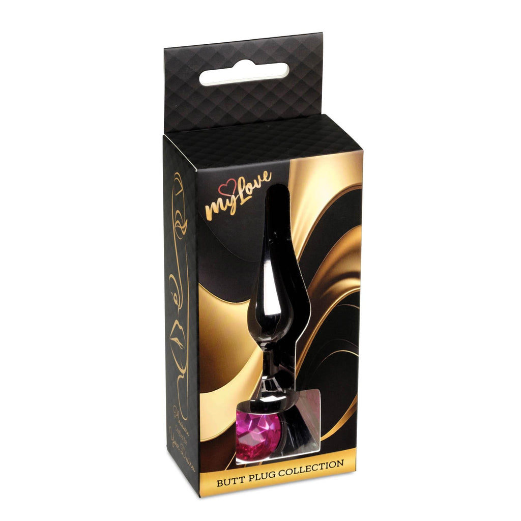 MyLove Toys - Jewellery Dark Silver BUTT PLUG- Pink