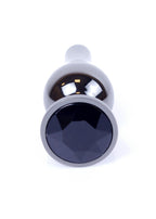 Plug-Jewellery Dark Silver BUTT PLUG- Black