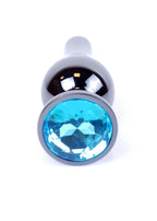 MyLove Toys Jewellery Dark Silver · anální kolík se světle modrým kamenem